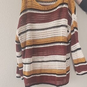 Nine West Multicolor Striped Sweater